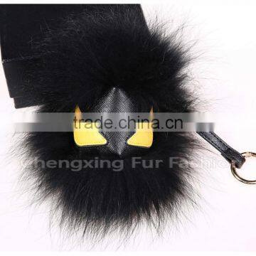 CX-R-48K Cute Accessories Fashion Genuine Fox Raccoon Fur Key Chains photo-3