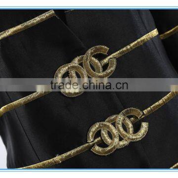 Fashion Polyester 2 Pcs Embroidery Skirt Suits With Lining photo-3