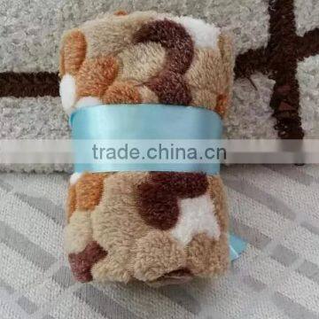 Super Soft Printed Jacquard Coral Fleece Blanket photo-5