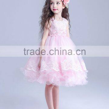 Cute Summer Kids Bowknot Tulle Dresses Prom Party Princess Ball Gown Formal Dress photo-5