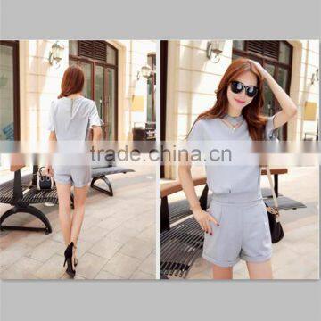 Linen Cotton New Fashion Ladies Suit Casual Women Jumpsuit photo-5