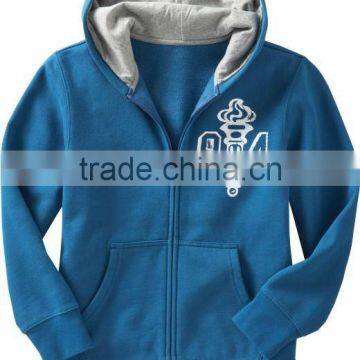 BOYS PRINTED ZIPPER UP HOODIES