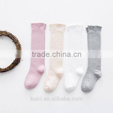 Baby Top Fashion Pure Color Kids Socks Soft 100% Cotton Kawaii Boys Girls Knee Long Socks Children's Leg Warmers High Socks photo-4