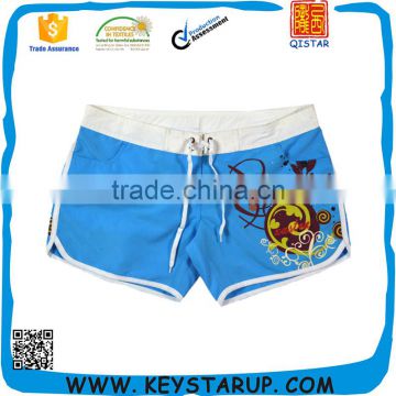 100% Polyester Women Logo Print Board Shorts Surfing Shorts