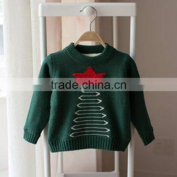 S15227A New Arrival Children Clothes Cartoon Design Knitted Organic Cotton Children Sweater photo-3