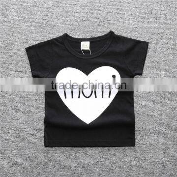 S17509A New Children Kids Girl T Shirt Heart Short Sleeve T Shirt photo-3