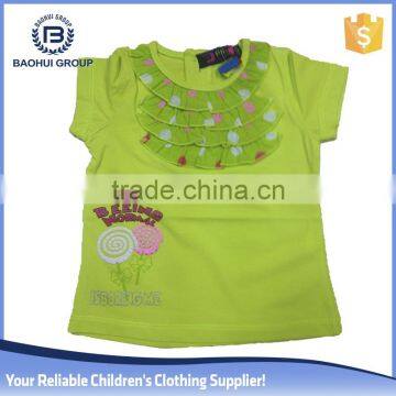 branded stocklot girl t shirt branded short Sleeve chidren wholesale