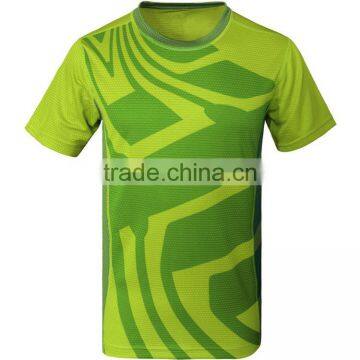 New Fashion Design Short Sleeve Quick Dry Sportswear Running T Shirt 100% Polyester Shirt Plain photo-2