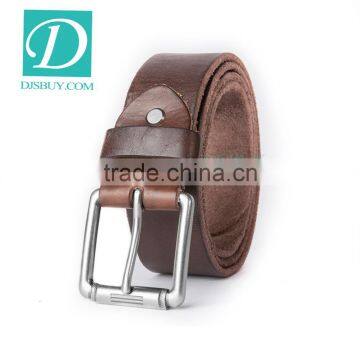 Wholesales Vintage Full Grain 100% Leather Belt Strong Changeable Leather Belt