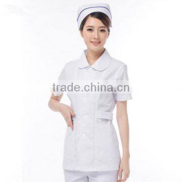 Cotton White Nurse Uniform Dress Pink Nurse Hospital Uniform Designs photo-2
