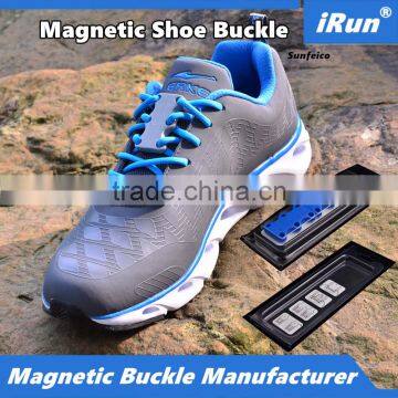 Sport Magnet Strong Will Magnetic Shoe Buckle Sneakers Lazy Laces Shoelaces Seconds off Magnetic Shoe Closures Manufacturer