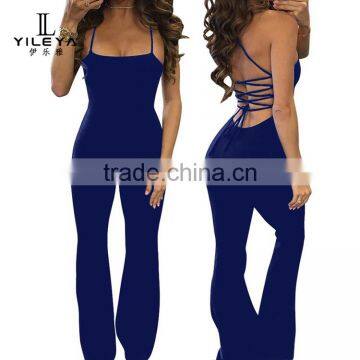 Women Rompers and Jumpsuits 2017,party Wear Jumpsuits Women 2017 Long Pant Polyester photo-2