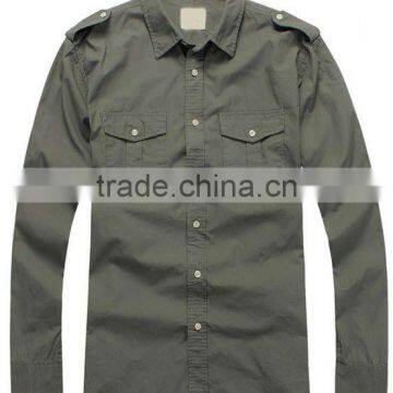 Casual Shirts Fashion Man Shirt Long Sleeve 100% Men Cotton Shirts