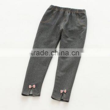 Wholesale Sweet Style Solid Color Cotton Baby Girl Pants photo-2