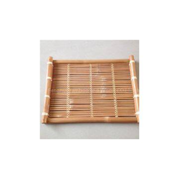 rectangular bamboo tray