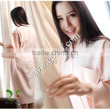 manufacture 100 cotton breathable waffle bathrobe