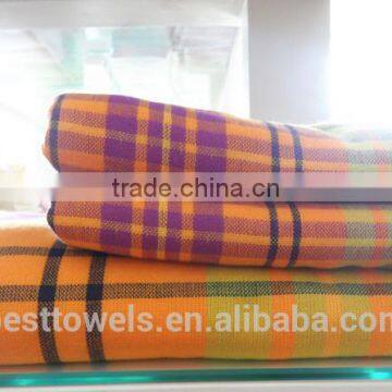 Super Cheap 100% cotton yarn dyed gauze towel set