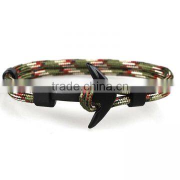 Anchor Wrist Band Nylon Nautical Rope Men Bracelet photo-2