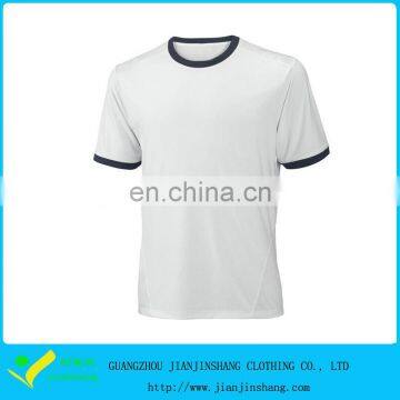 Plain Design Round Neck Short Sleeve T Shirts With Customized Embroider Logo