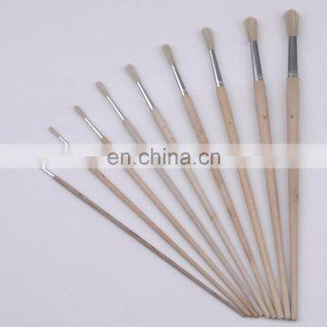 Long Wooden Handle Artist Bristle Paint Brushes