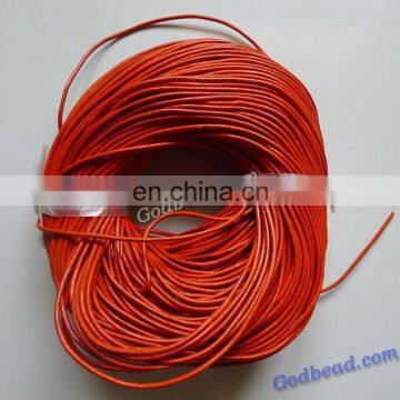 15jewelry cords 1mm/2mm/ 3mm/4mm/5mm/ smooth round jewelry cords geunine leather cords