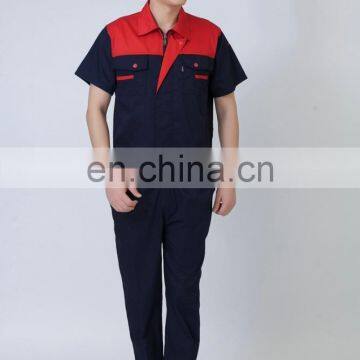 Customized Cotton Work Uniform / Personalized Coveralls with Short Sleeve for Summer