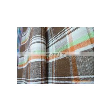 Yarn Dyed Cotton Flannel Twill Check Fabric for Shirt