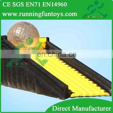 Hot Sale Zorbing Game, Inflatable Zorb Ramp With Zorb Ball