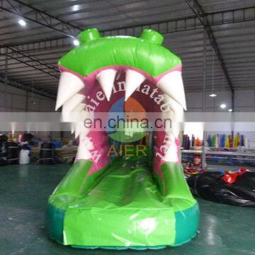 Hot sale slide for adult crocodile green large inflatable slide water slide