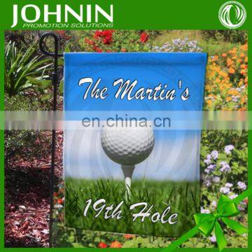 ourdoor 12*18" custom made printed golf garden flags for advertising