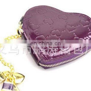 PU heart shape coin purse
