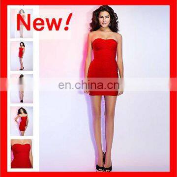 2013 bohemian dress sexy red party dress