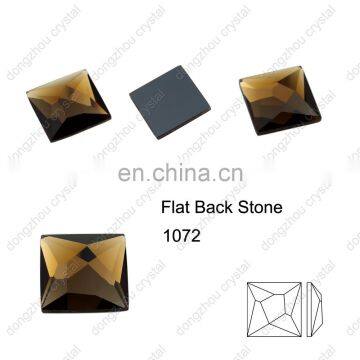 DZ-1072 flat back square crystal stones for fancy jewelry making