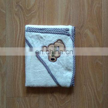 Promotional 320GSM Kids Cartoon Bath Towel With Hood High Quality Customized 75CM*75CM Bamboo Baby Hooded Towel