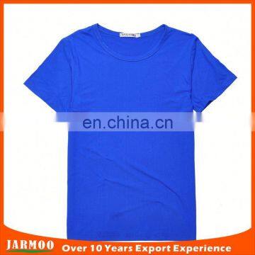 Logo Printed on Blue Healthy Cheap Round Neck t Shirt photo-5