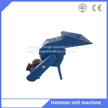 New tree branch biomass fuel plant use hammer grinder machine with 15hp diesel motor