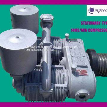 14cbm stationary type two cylinders bulk cement tank compressor for  bulk cement handling