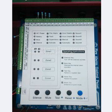Fire Alarm Control Panel 4 Zones Conventional Fire Alarm System Security Panel Fire Host Master Panel photo-2