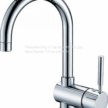 Single Lever Brass Chrome Kitchen Faucet