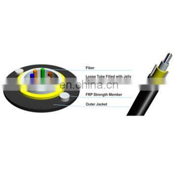 6 8 12 24 core all-dielectric fiber optic cable for Electromagnetic place GYFXTY