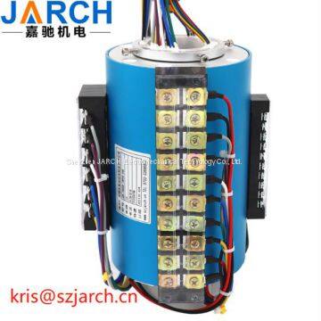 High speed slip ring rotating conductive slip ring collector ring brush through hole 2 4 6 8 12 24 way customization