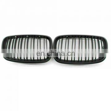 Car Kidney Grill Grille Matte Black Double Slat 2007-2013 for BMW E70 X5 E71 X6