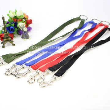 Nylon double-headed pet leash, 1.5cm double-head hook dog supplies A8