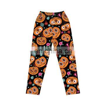 Halloween Design Pumpkin Pattern Baby Leggings Boutique Long Pants Manufacture