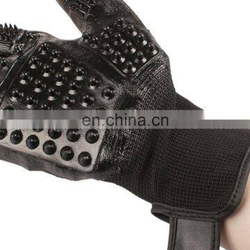 Manufacture Wholesale Massage Hair Removal Deshedding Brush Cleaning Pet Dog Cat Bath Grooming Gloves For Dogs photo-3