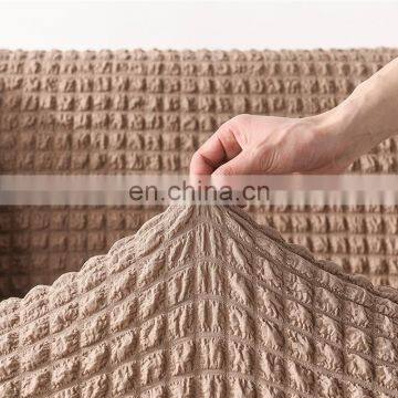Wholesale New Design Household Decoration Protect Elastic Counch Cover Stretch Seersucker Material Universal Sofa Cover photo-5