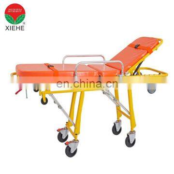 Medical Folding Adjustable Hospital Emergency Trolley Ambulance Stretcher