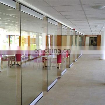 Interior frameless glass sliding doors with hardware