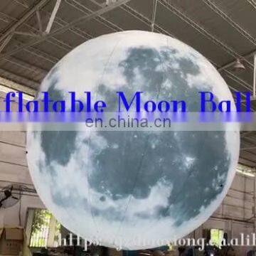 Holiday Decoration Advertising Inflatables Led Inflatable Planet Hanging Moon Ball