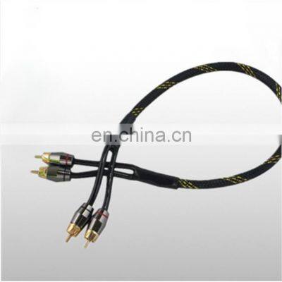 2 RCA To 2 RCA AV Cable Gold Plated RCA Audio Cable photo-3